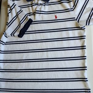 Ralph Lauren Classic Blue and White Polo